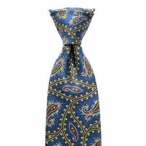 Michelsons of London Multicolour Paisley Men’s Silk Neck Tie 58” Made in England